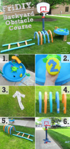 FriDIY Backyard Obstacle Course Image Instructions for Setting Up an Obstacle Course in a Backyard